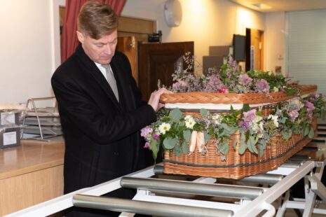 Photo Funeral casket