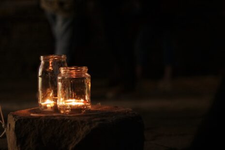 Photo Memorial candle