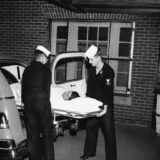 Photo transporting a deceased person