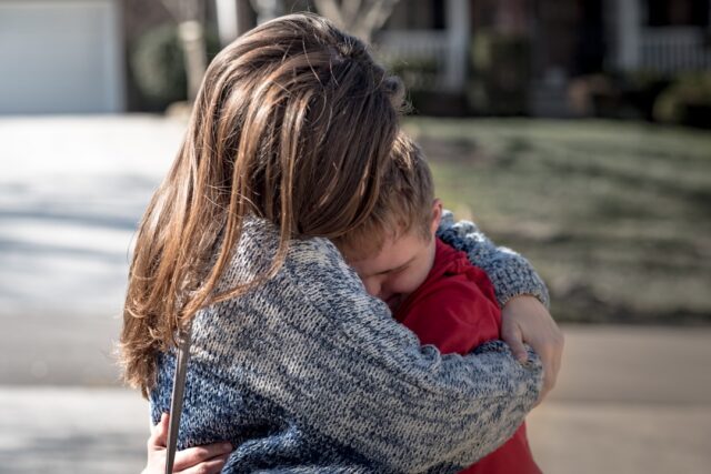 Photo supporting children through loss